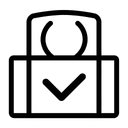 Минималистичная иконка быстрого доступа к автоматическому крану Dogecoin от Dogifaucet без обязательной регистрации